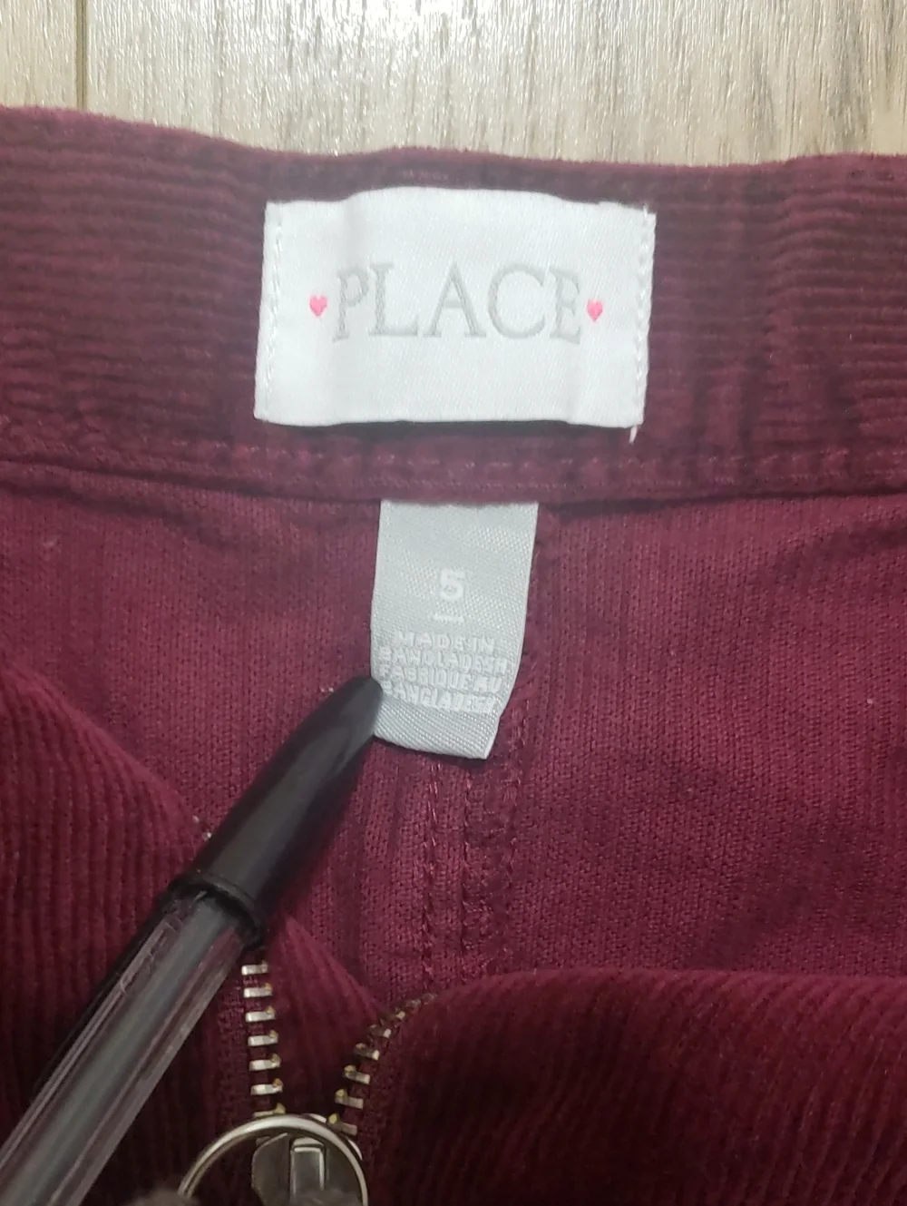 10×$13!!🔴The Children's Place Corduroy Zip Front Mini Skirt - Burgundy